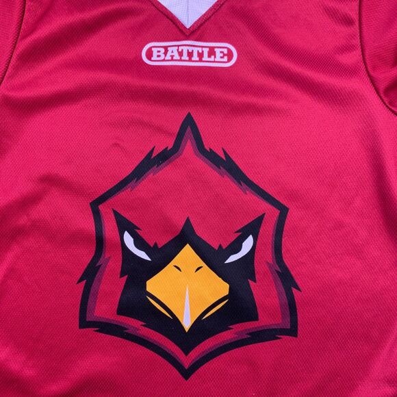 Arizona Cardinals Battle Jersey Shirt Mens S Small Red Active Short Sleeve NFL - Picture 6 of 8